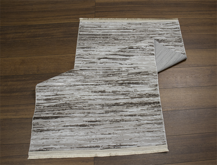 Sultan Mısra Serisi Mink Modern Desenli Yanar Dönerli Altı Kaymaz Makine Dokuma Halı 