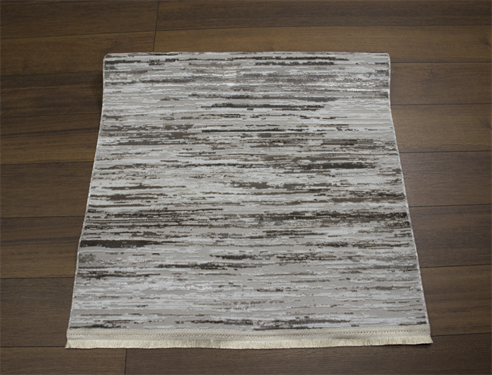 Sultan Mısra Serisi Mink Modern Desenli Yanar Dönerli Altı Kaymaz Makine Dokuma Halı 