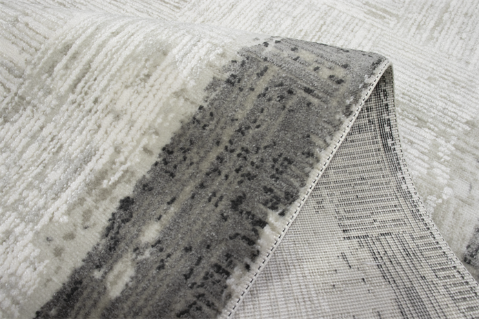 Sultan Serra Bordürlü Antrasit Modern Akrilik Makine Dokuma Salon Halısı - 11354