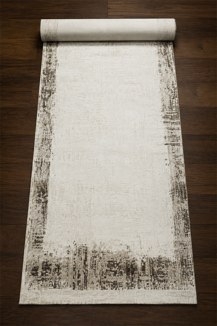 Sultan Serra Bordürlü Kahve Modern Akrilik Makine Dokuma Salon Halısı - 11307