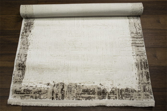 Sultan Serra Bordürlü Kahve Modern Akrilik Makine Dokuma Salon Halısı - 11307