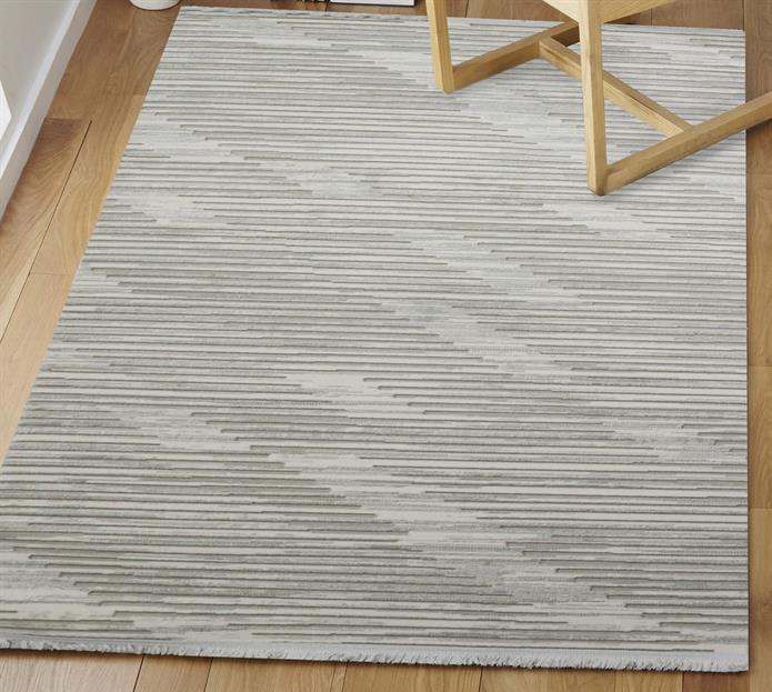 Sultan Serra Gri Klasik Modern Akrilik Makine Dokuma Salon Halısı - 11355