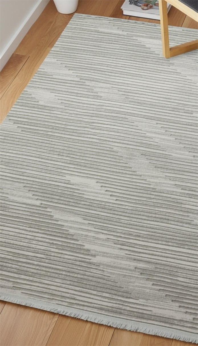 Sultan Serra Gri Klasik Modern Akrilik Makine Dokuma Salon Halısı - 11355