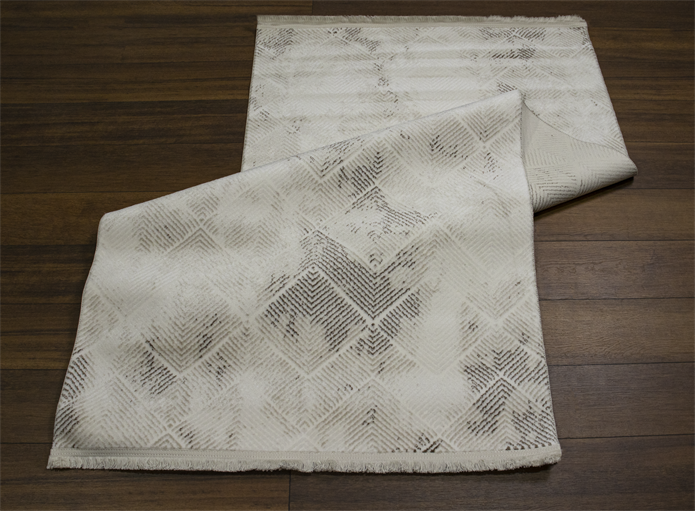 Sultan Serra Piramit Desen Krem Modern Akrilik Makine Dokuma Salon Halısı - 11309