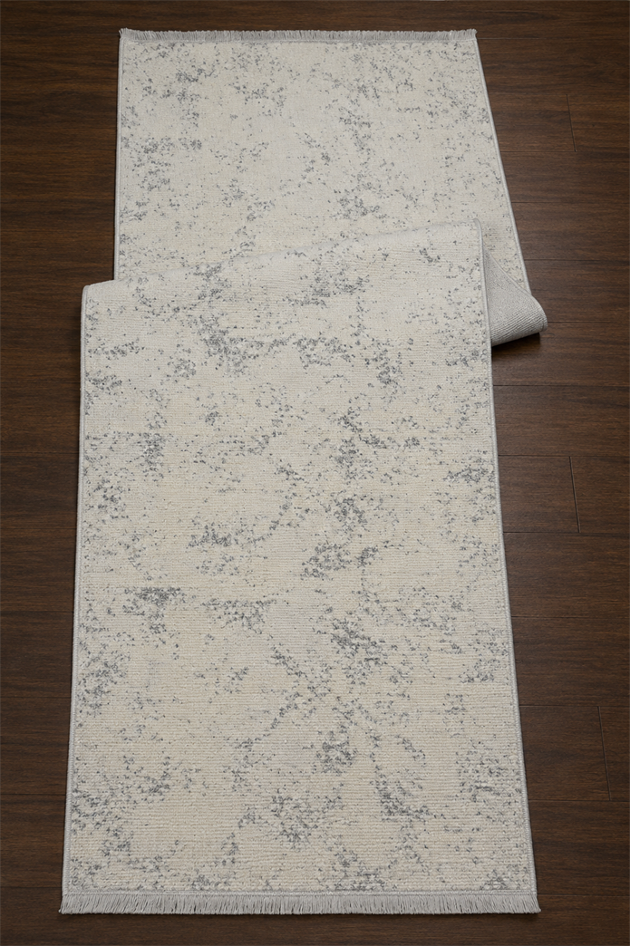 Sultan Zen Mermer Desen Krem Modern Akrilik Makine Dokuma Salon Halısı - 6416