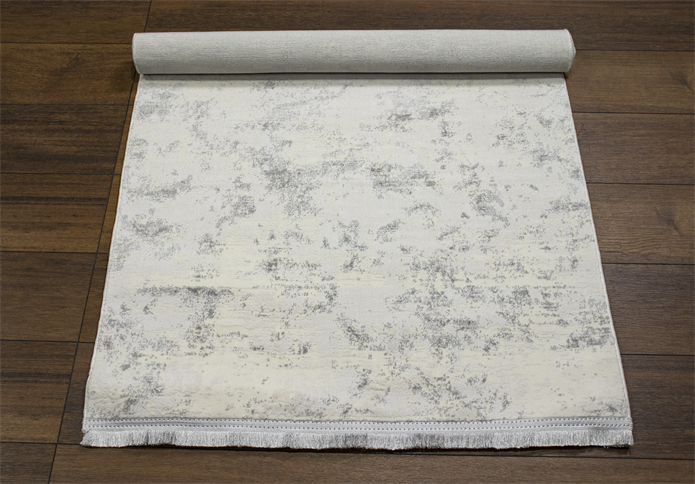 Sultan Zen Mermer Desen Krem Modern Akrilik Makine Dokuma Salon Halısı - 6416