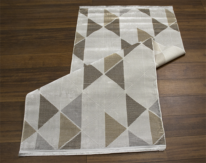 Sultan Zen Modern Desen Krem Modern Akrilik Makine Dokuma Salon Halısı - 6609