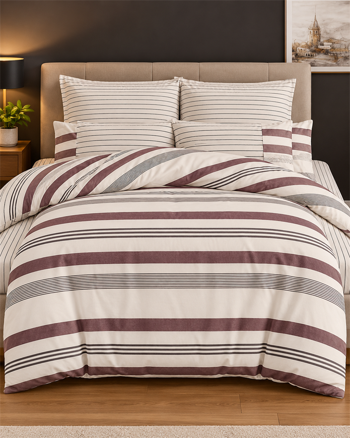 Tek Kişilik Desenli Nevresim Takımı HT24 160x220