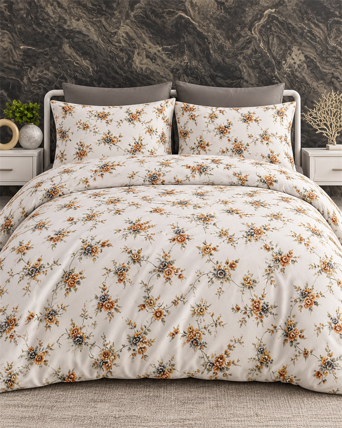 Tek Kişilik Desenli Nevresim Takımı HT17 160x220