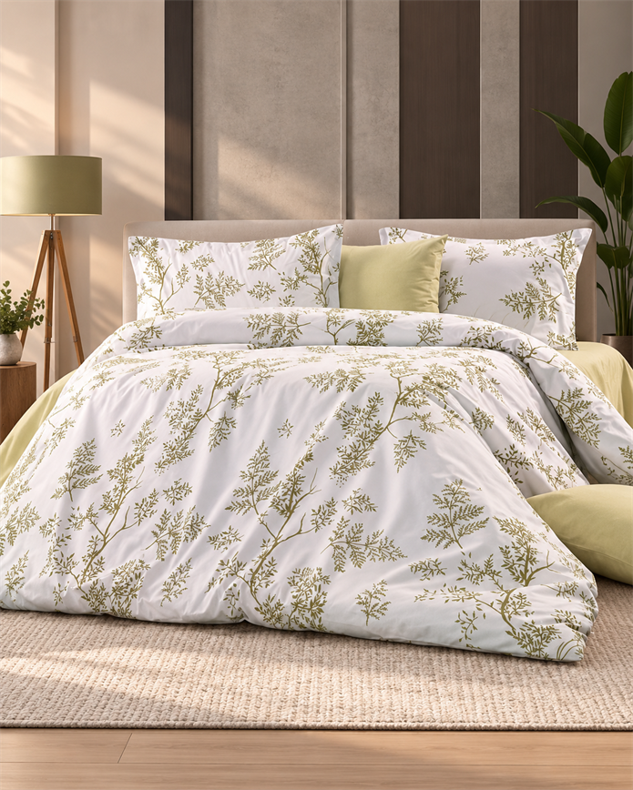 Tek Kişilik Desenli Pamuklu Nevresim Takımı HT08 160X220