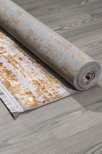 Terra Renkli Füme Serisi Yanar Döner Altı Kaymaz Yıkanabilir Halı