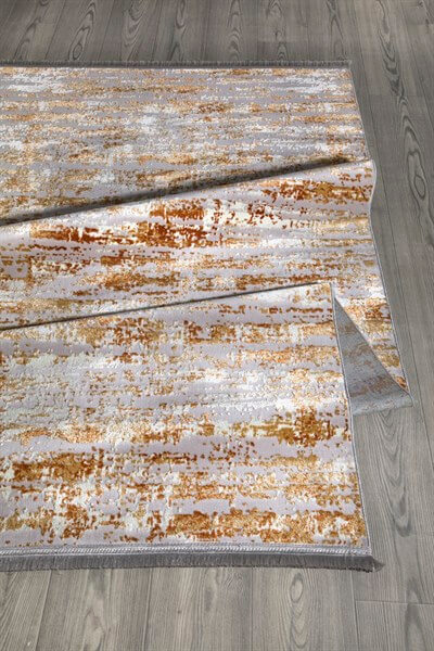 Terra Renkli Füme Serisi Yanar Döner Altı Kaymaz Yıkanabilir Halı