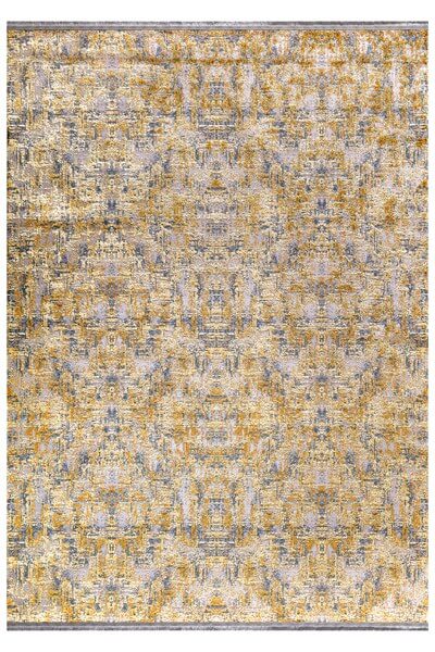 Terra Renkli Parlak Altı Kaymaz İnce Makinede Yıkanabilir Halı