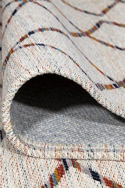 Turuncu Renkli Kaymaz Tabanlı Leke Tutmaz Kilim