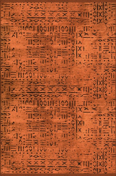 Vadi Şönil Maun Rengi Modern Makine Dokuma Halı-8010