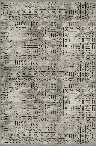 Vadi Şönil Gri Rengi Modern Makine Dokuma Halı-8015