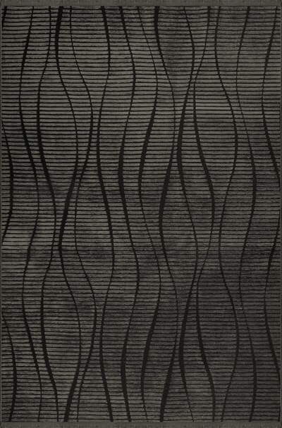 Vadi Şönil Antrasit Rengi Modern Makine Dokuma Halı-8046