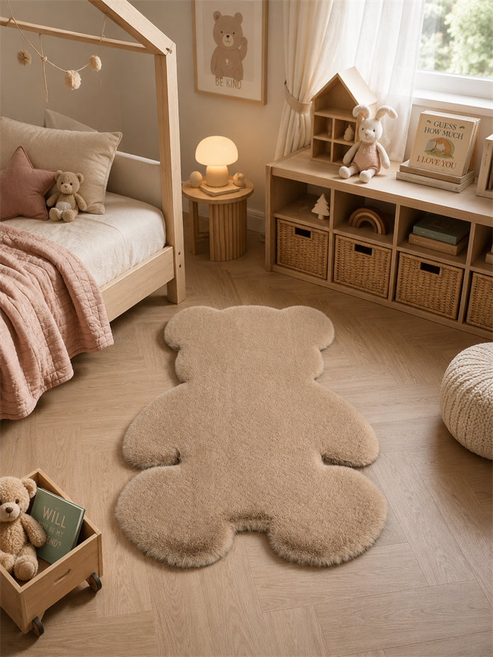 Vizon Ayıcık Şekilli Peluş Halı