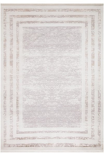 Vizon Renkli Bordürlü Altı Kaymaz Toz Toplamaz Antialerjik Halı