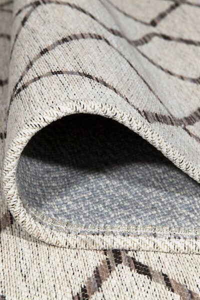 Vizon Renkli Kaymaz Tabanlı Leke Tutmaz Kilim