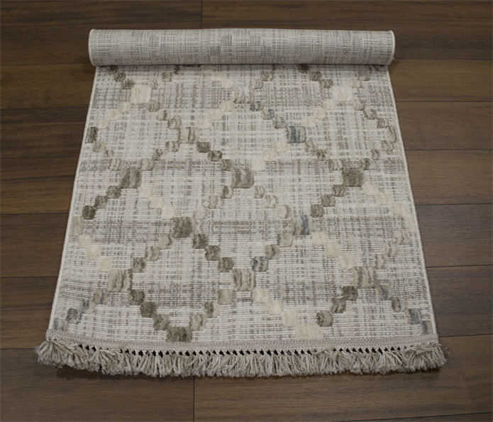 Yonca Seri İskandinav Piramit Desenli Makine Dokuma Taban Modern Salon Halısı 3090 | Sultan Halı