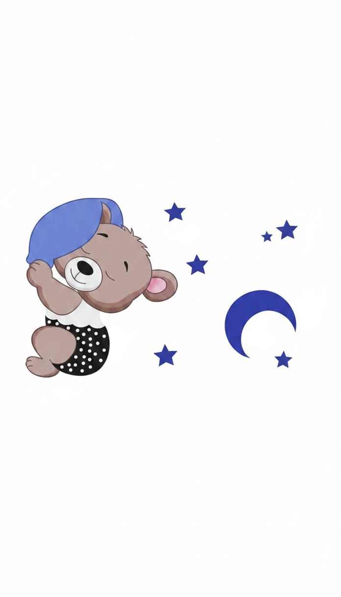 Zerda Gece Masalı Ayıcıklı Çocuk Odası Halı