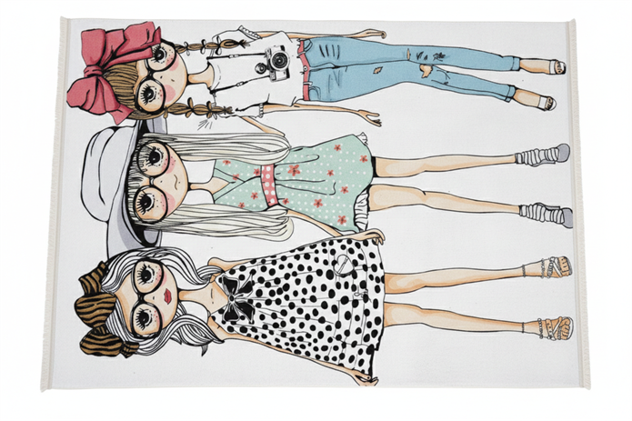 Zerda Moda Kızlar Çocuk Odası Halı