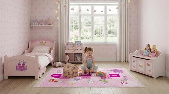 Zerda Prenses Seksek Çocuk Odası Halı