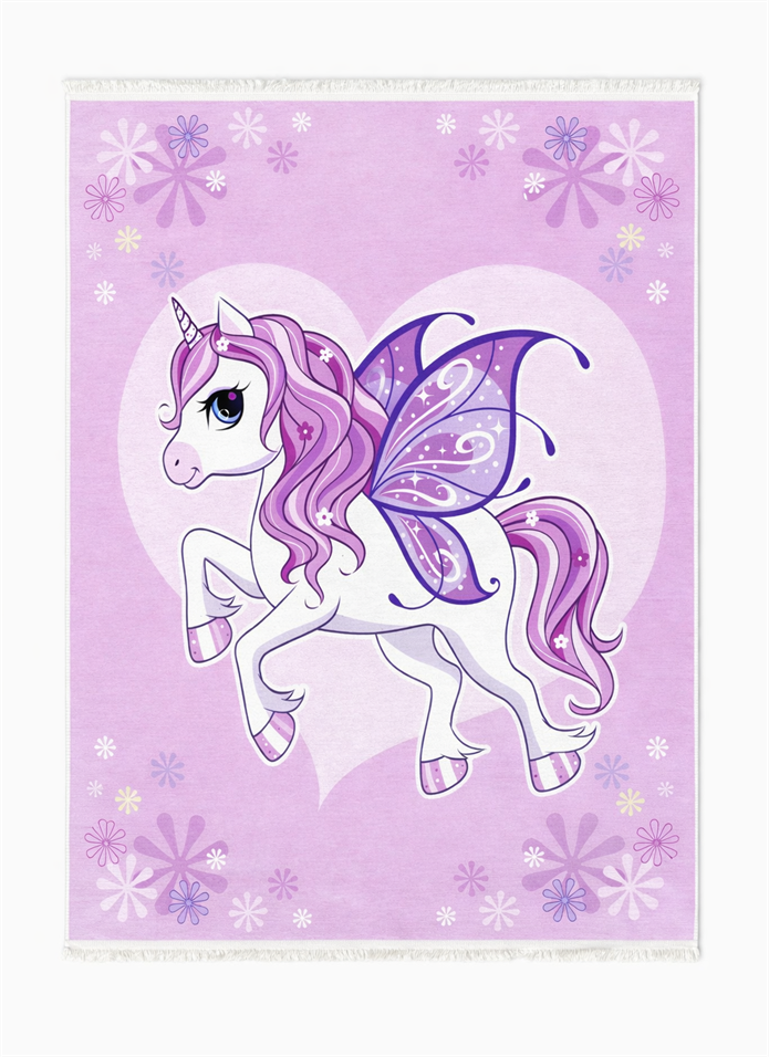 Zerda Unicorn & Masal Dünyası Çocuk Odası Halı
