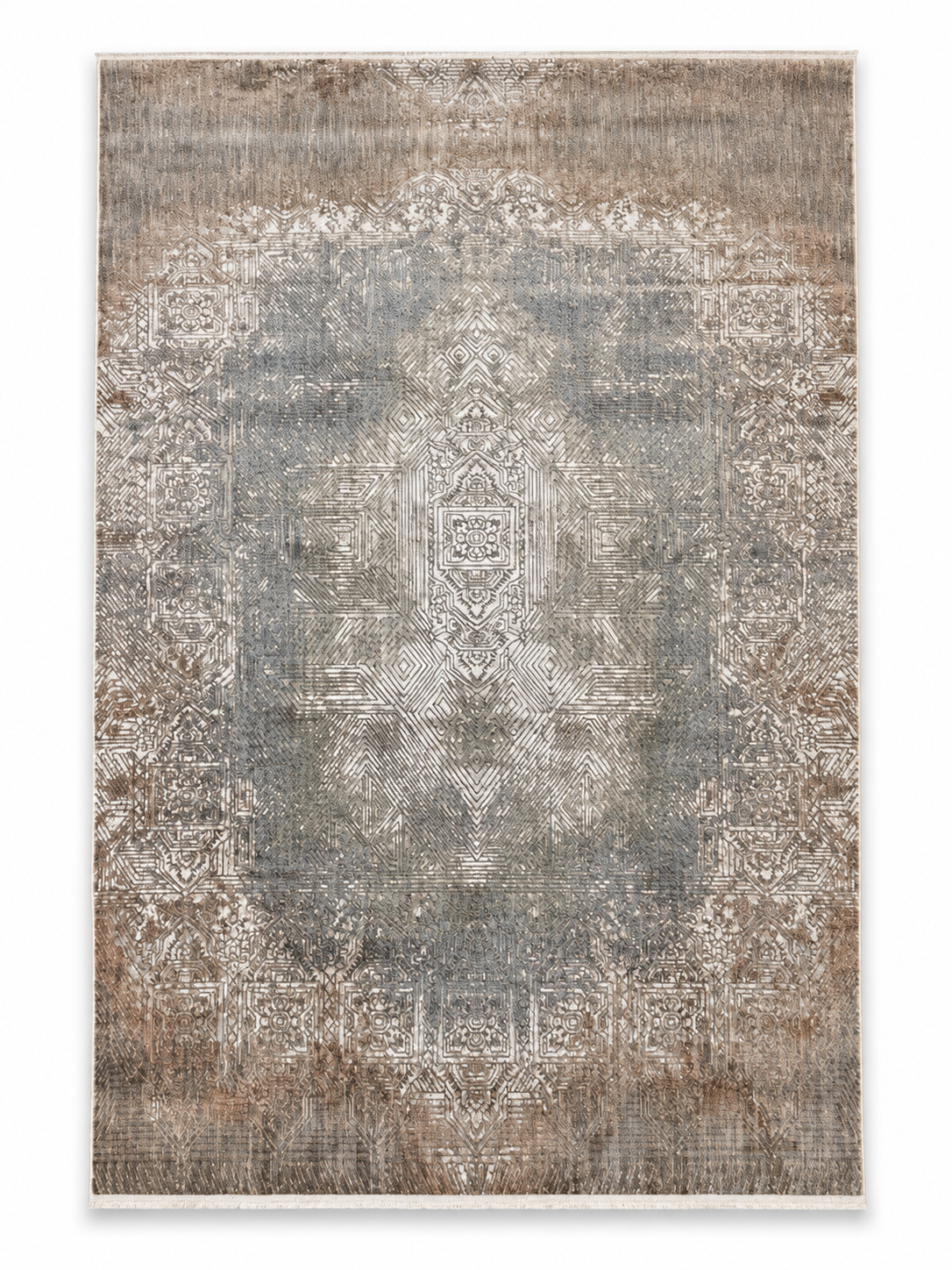 Irmak Serisi Vintage Halı 5670A Kahve