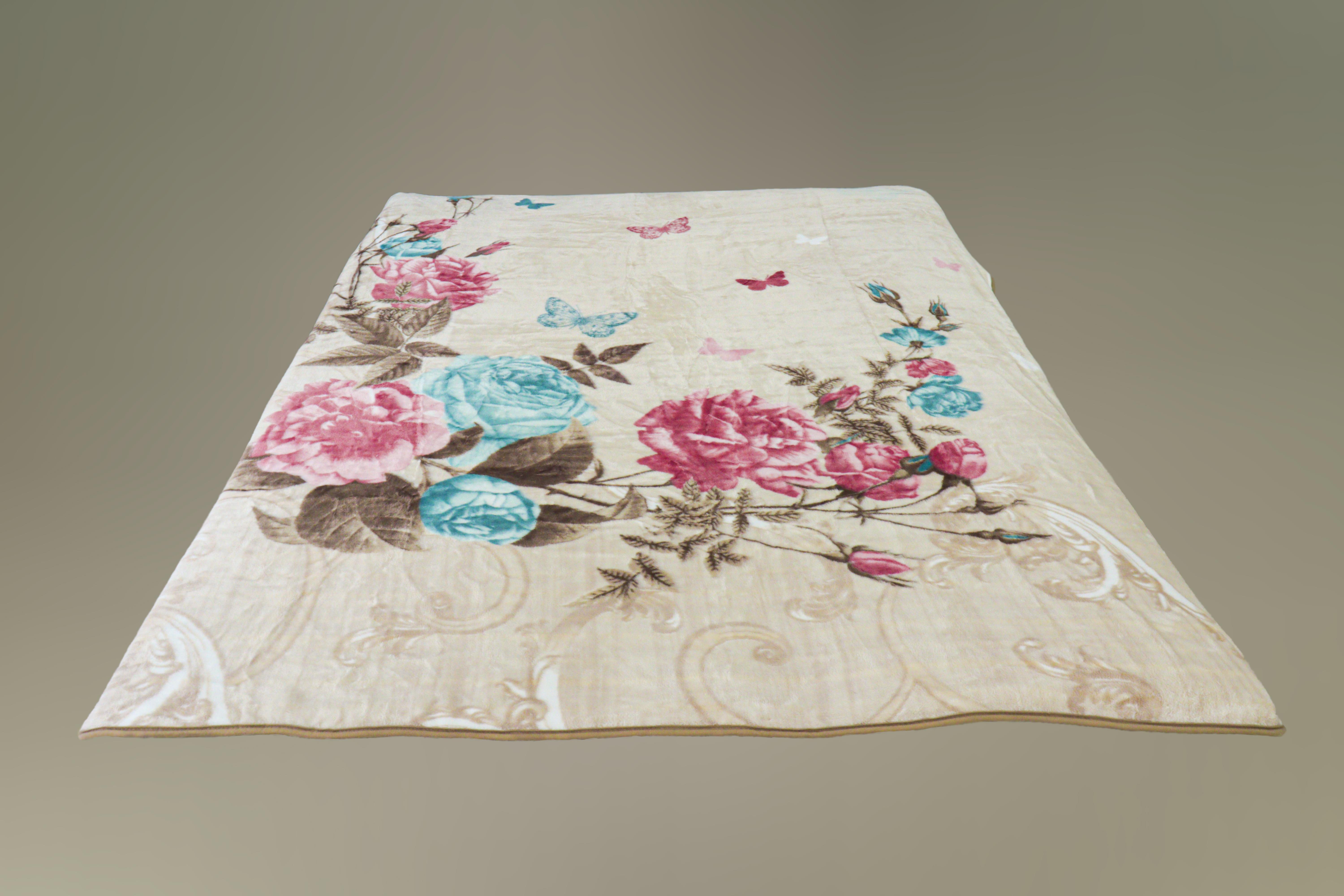 Padişah Pelüş Battaniye Mor Çift Kişilik 200X240 cm