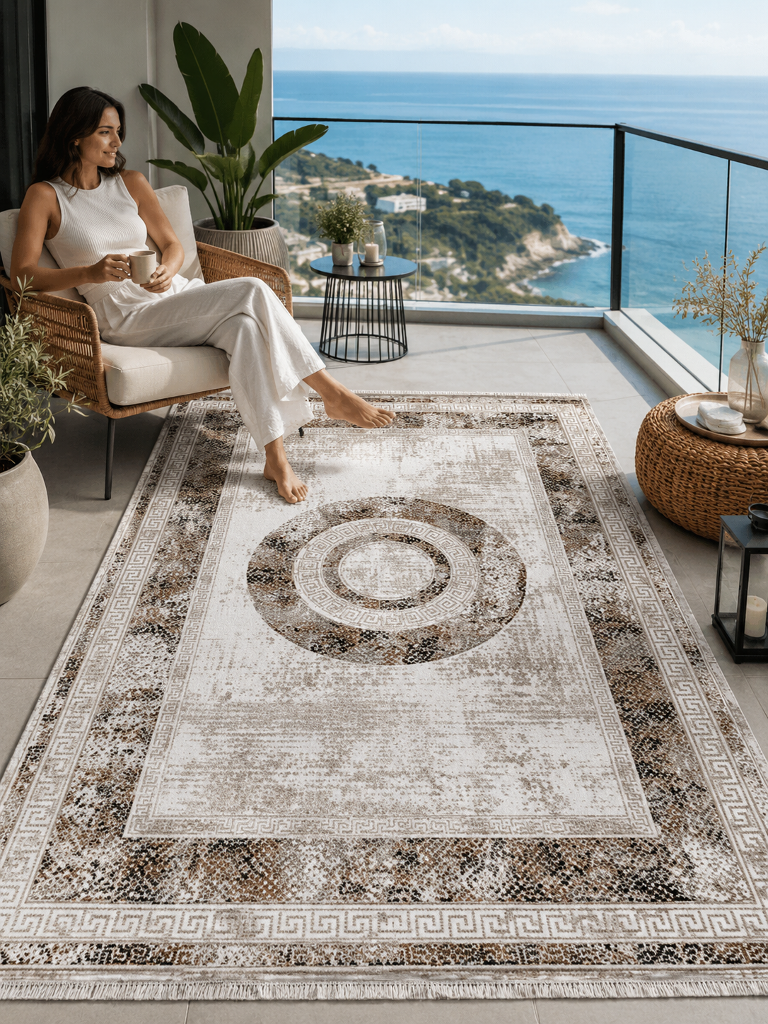 Sultan Asya Modern Makine Dokuma Salon Halısı - CR02