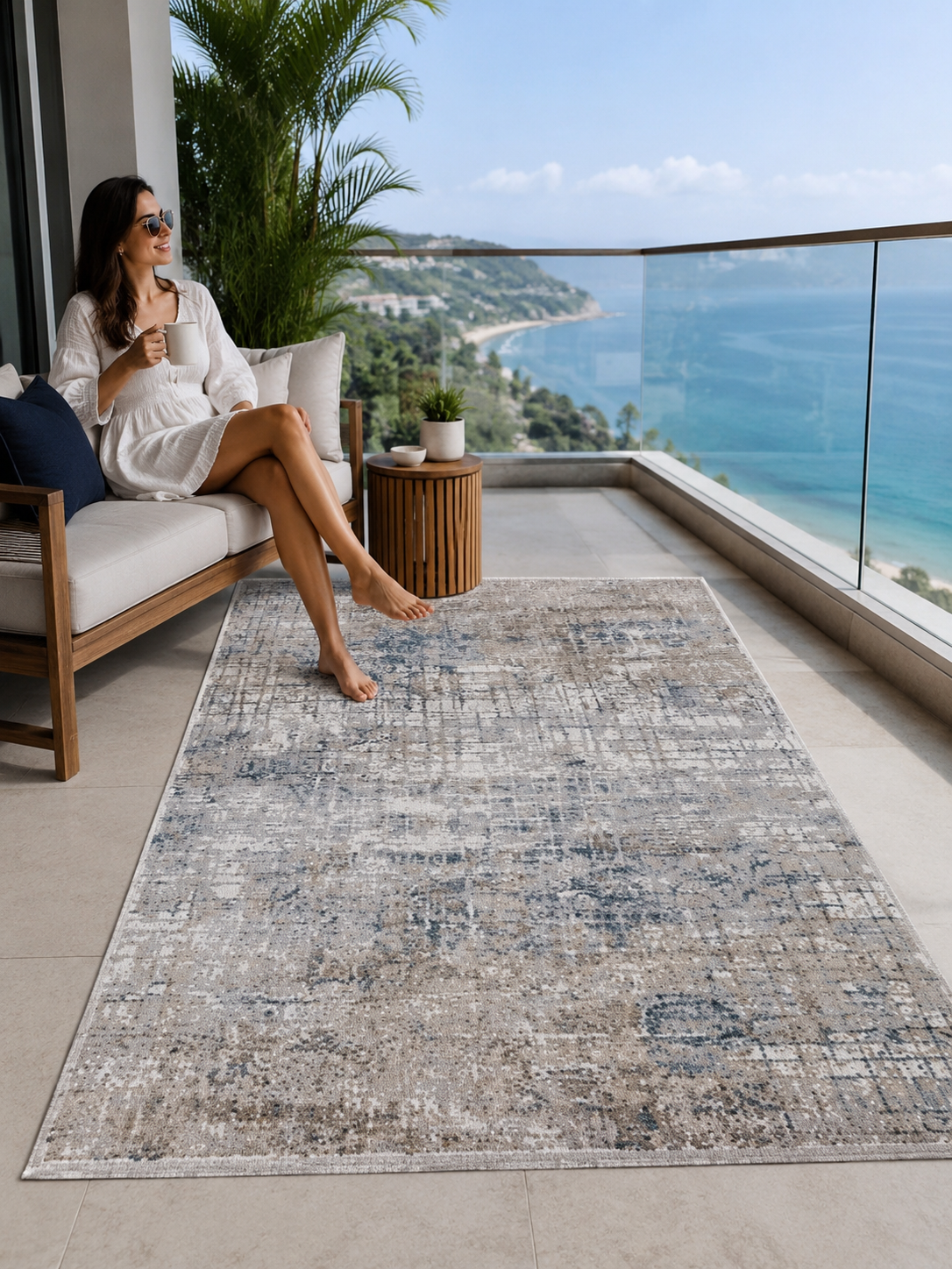 Sultan Asya Modern  Makine Dokuma Salon Halısı - CR45
