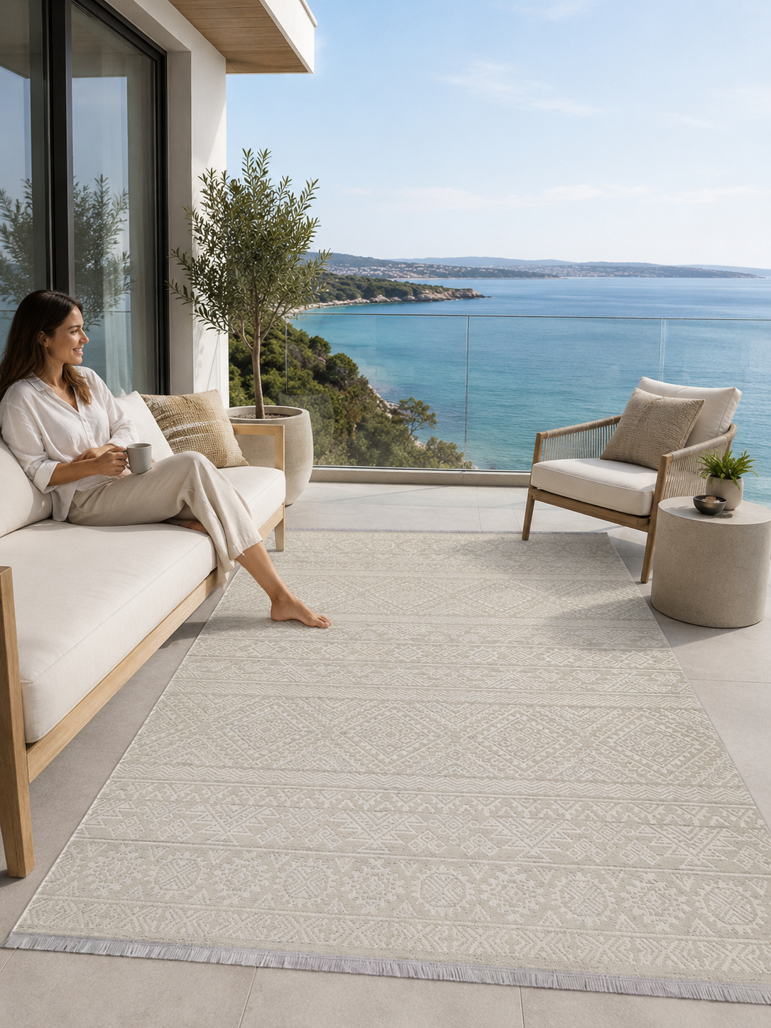Sultan Asya Modern  Makine Dokuma Salon Halısı - CR74
