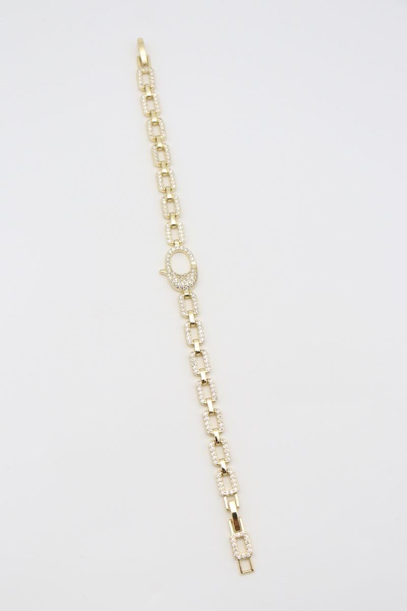 Vıp Bileklik 14 K-12828 (17+2cm)