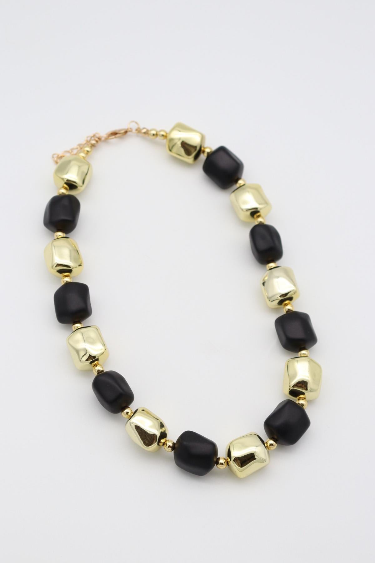 Çelik Kolye Siyah 14 K-12085 (40+5cm)