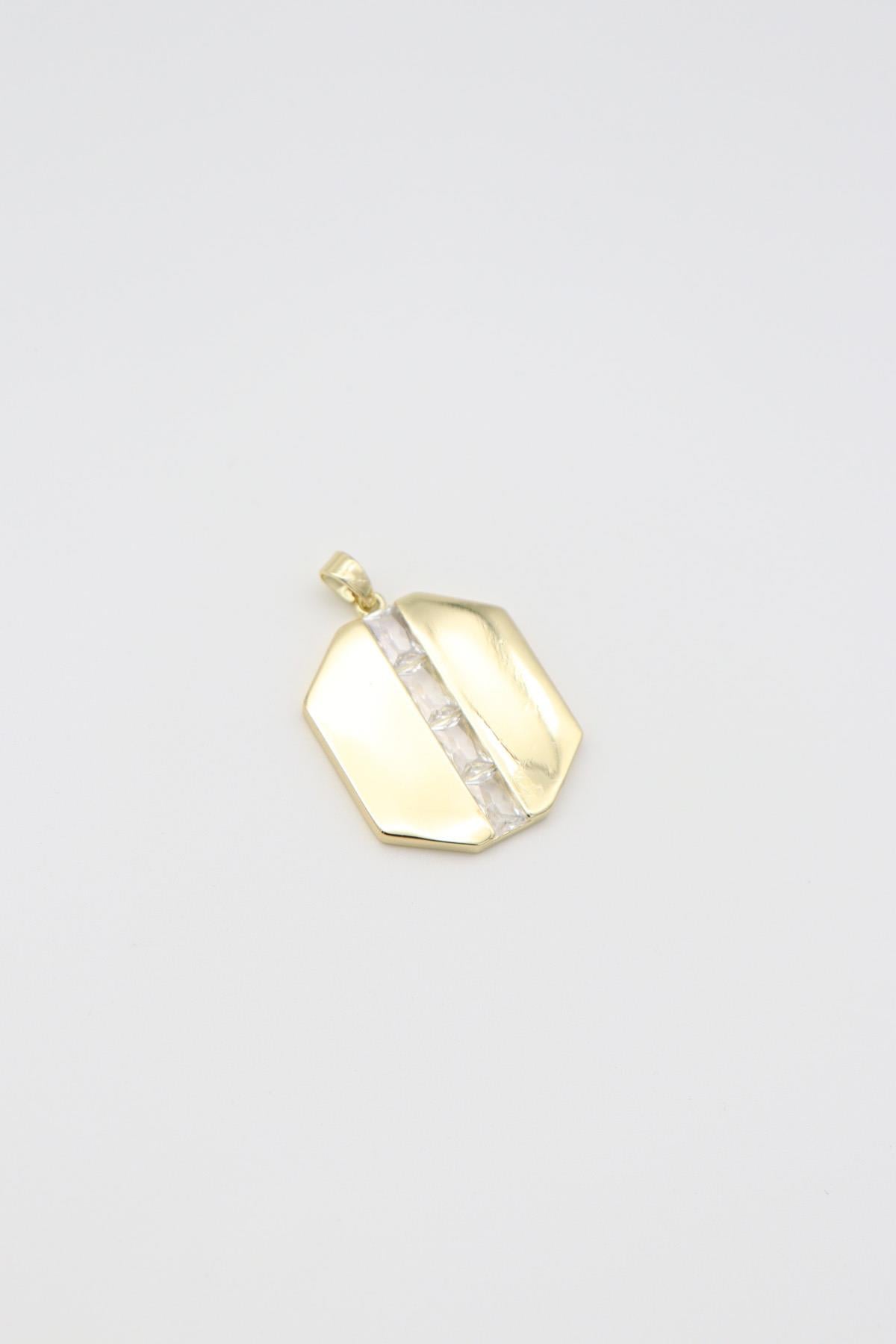 Vıp Kolye Ucu 14 K-12866 (25mm)