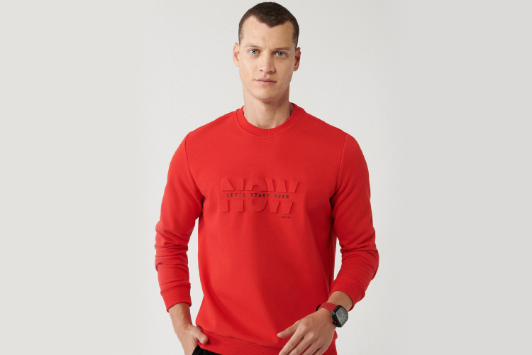 kırmızı sweatshirt AVVA 2024