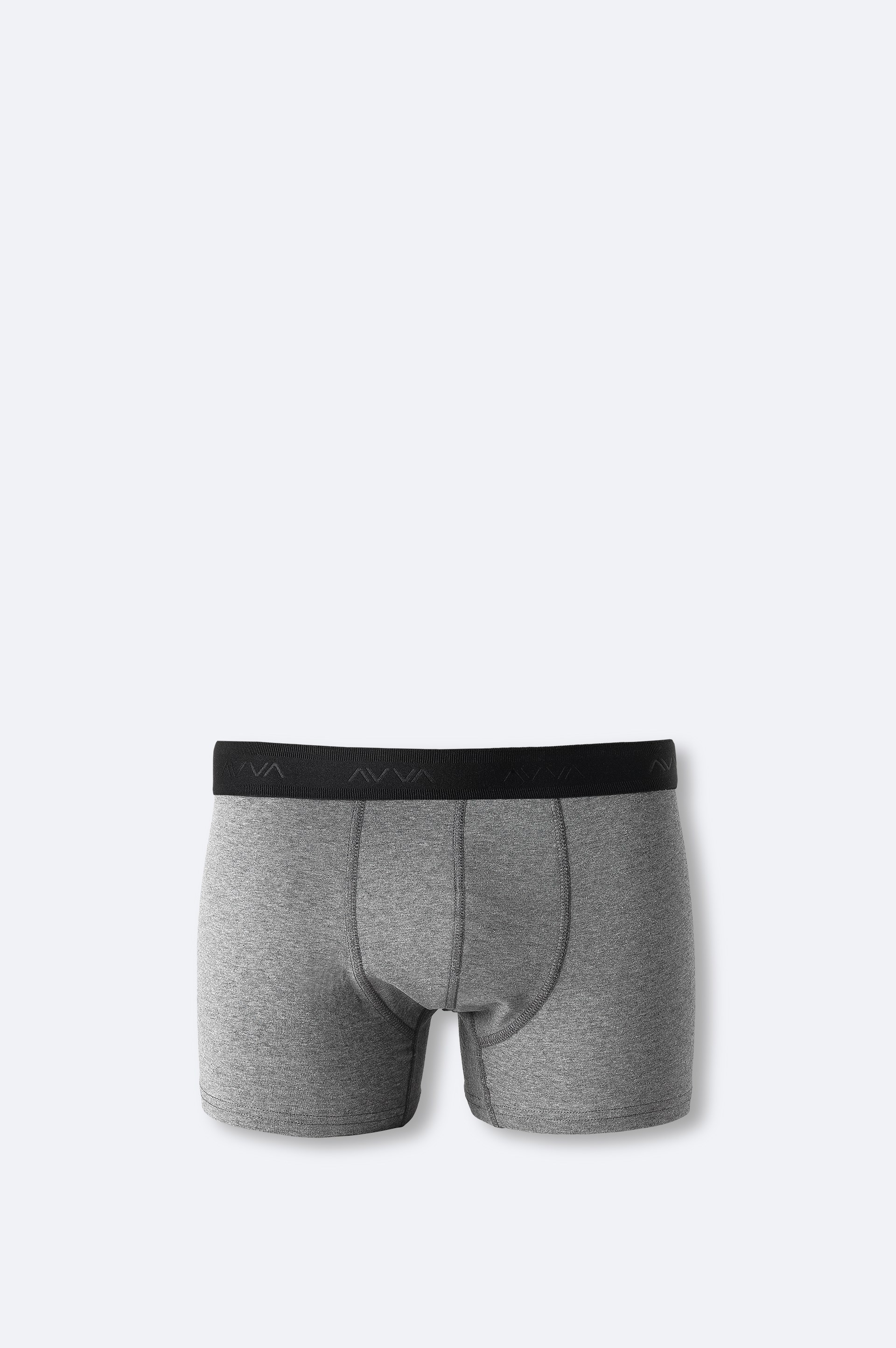 AVVA Antrasit Basic Pamuklu Tekli Boxer