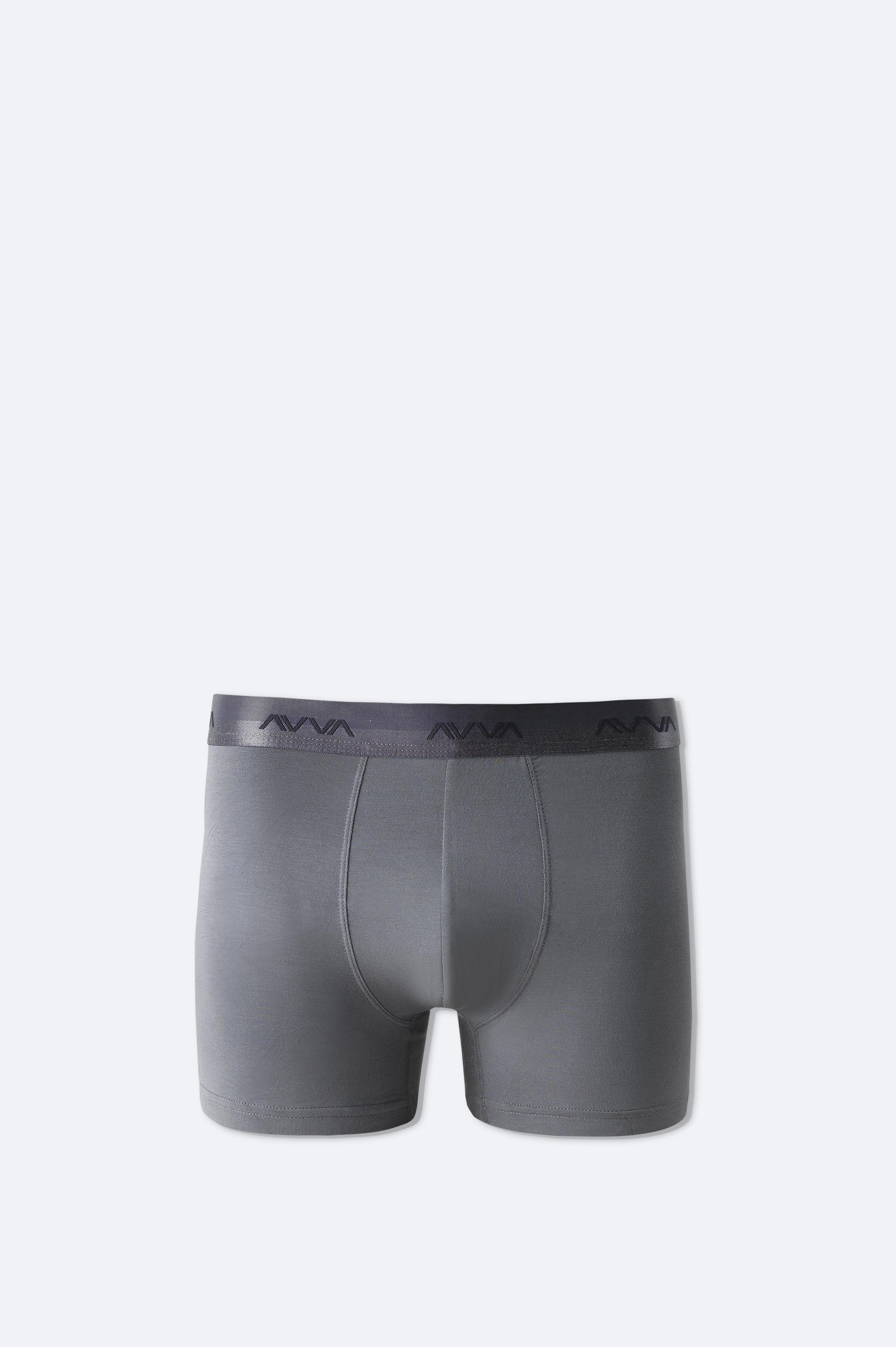 AVVA Antrasit Basic Soft Touch Tekli Boxer