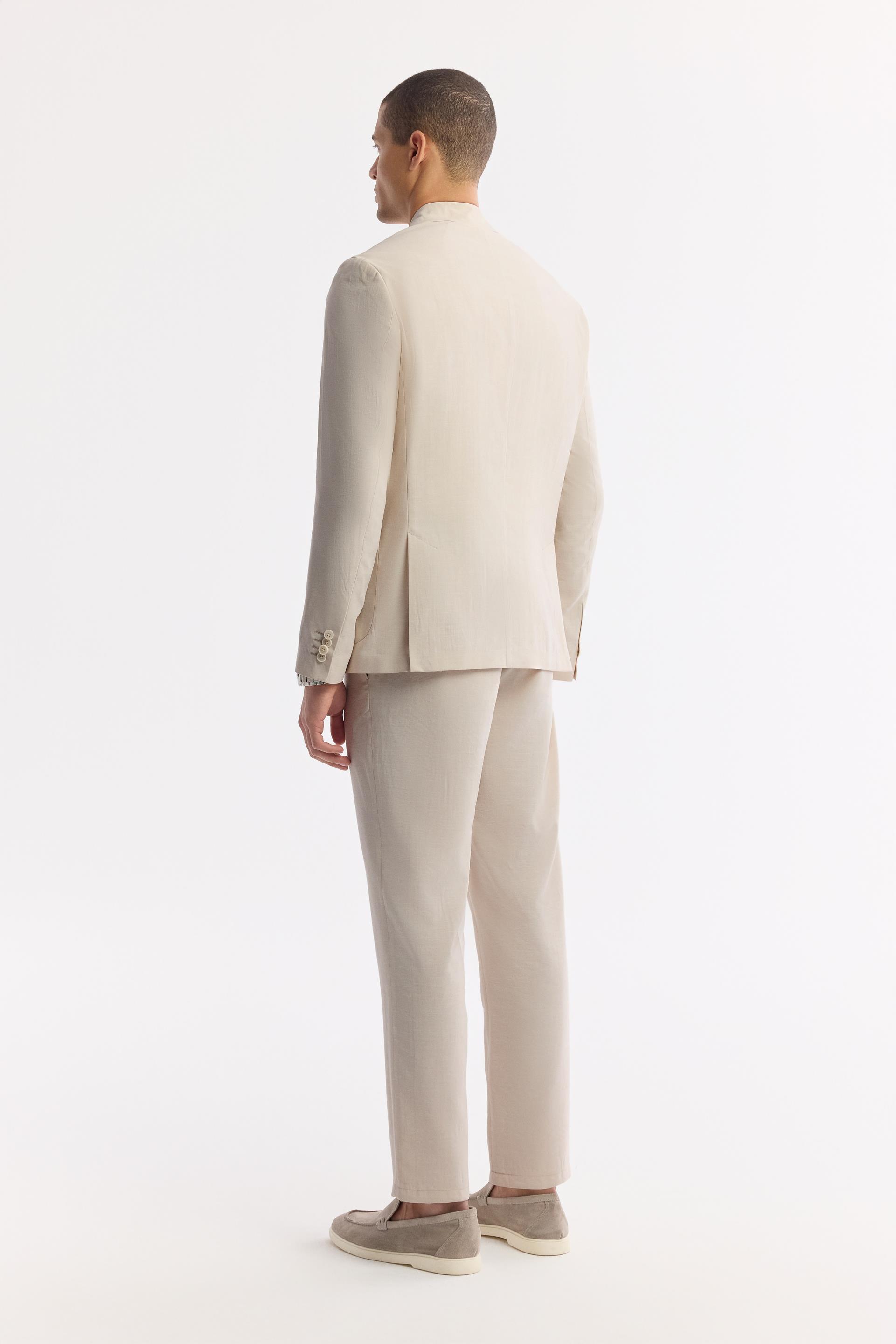 AVVA Bej Mono Yaka Hafif Soft Touch Blazer Ceket görsel 4