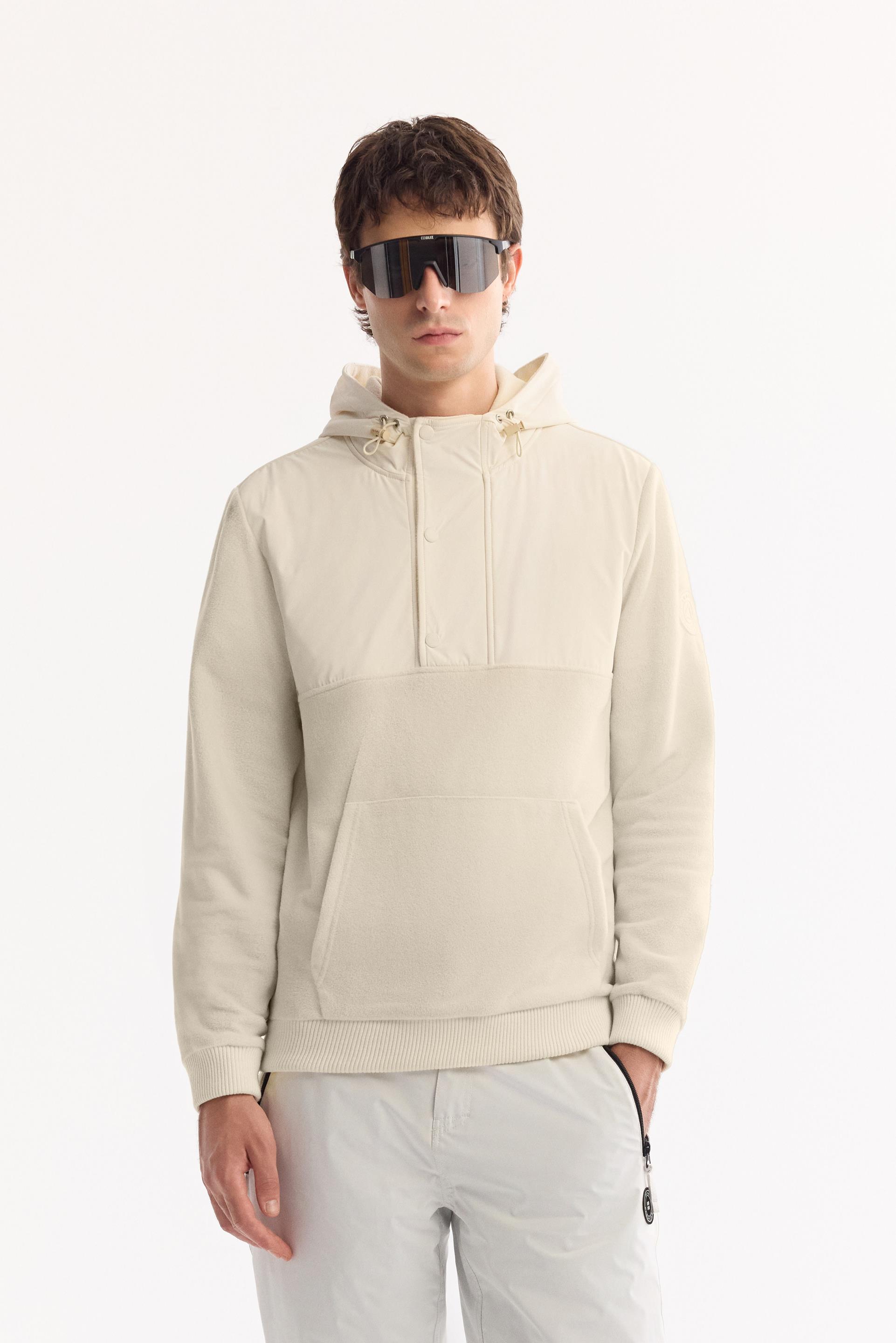 AVVA Ekru Kapüşonlu Soft Touch Polar Sweatshirt