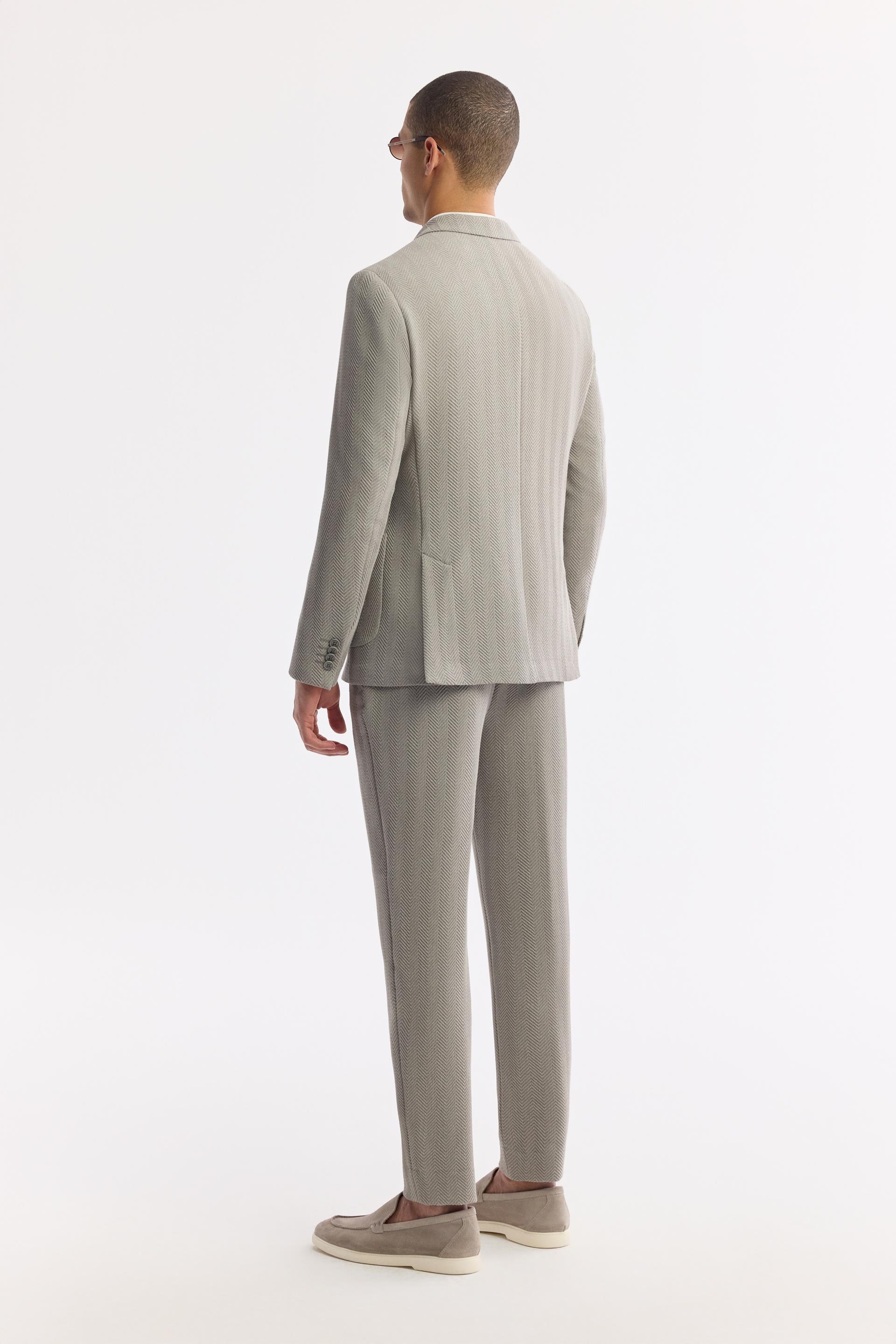 AVVA Gri Mono Yaka Viskon Karışımlı Hafif Bi-Stretch Blazer Ceket görsel 4