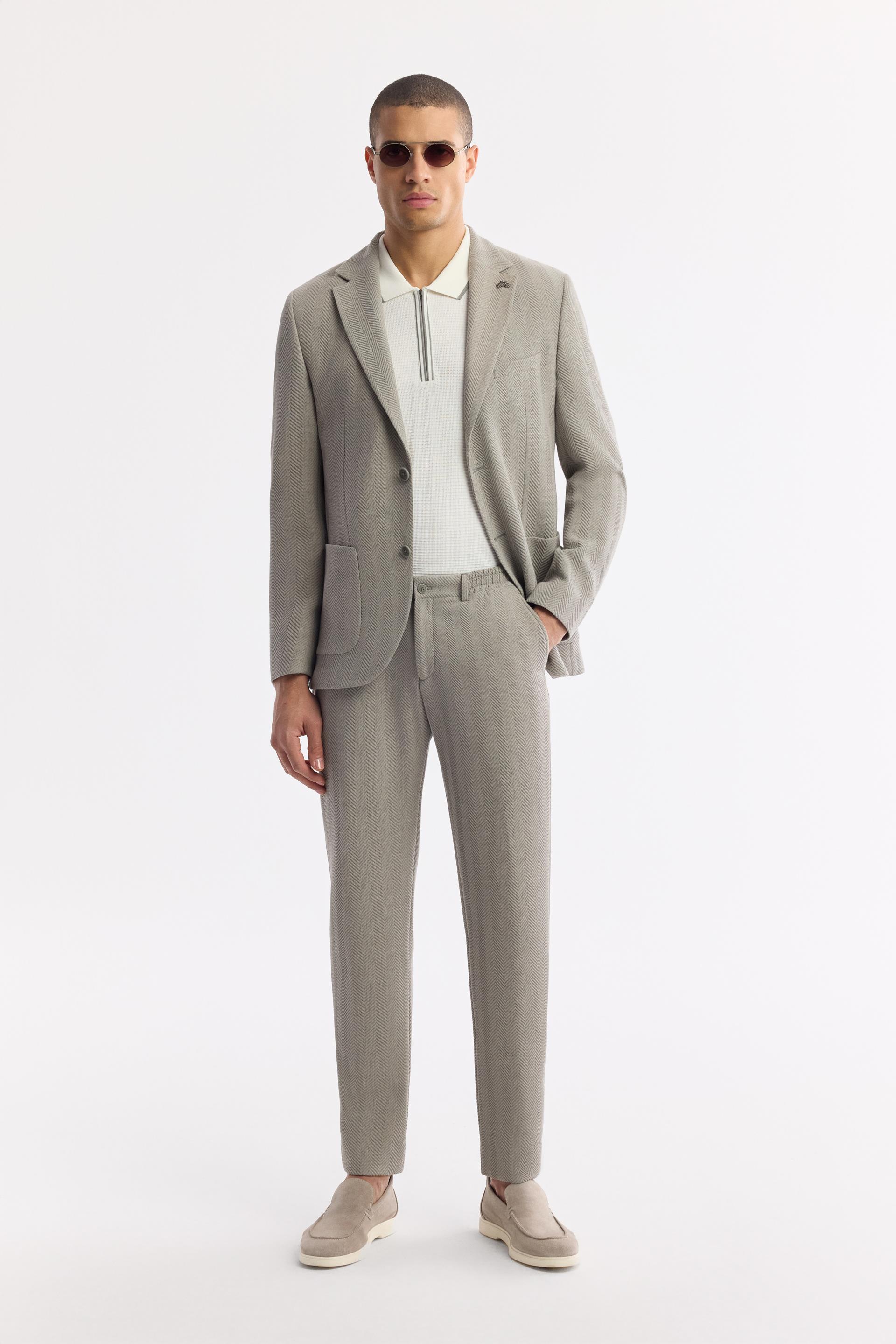 AVVA Gri Mono Yaka Viskon Karışımlı Hafif Bi-Stretch Blazer Ceket görsel 5