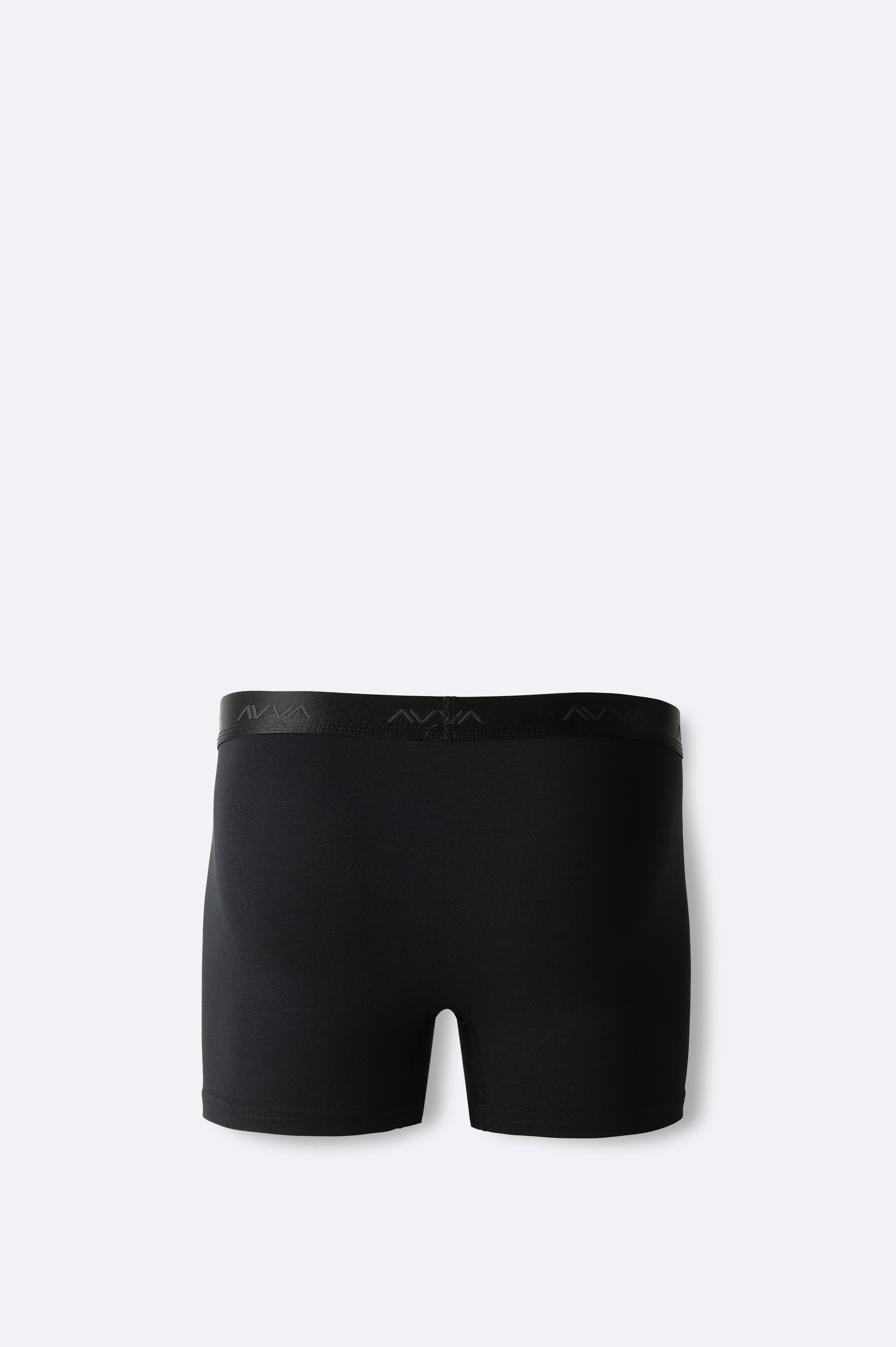 AVVA Siyah Basic Soft Touch Tekli Boxer görsel 2
