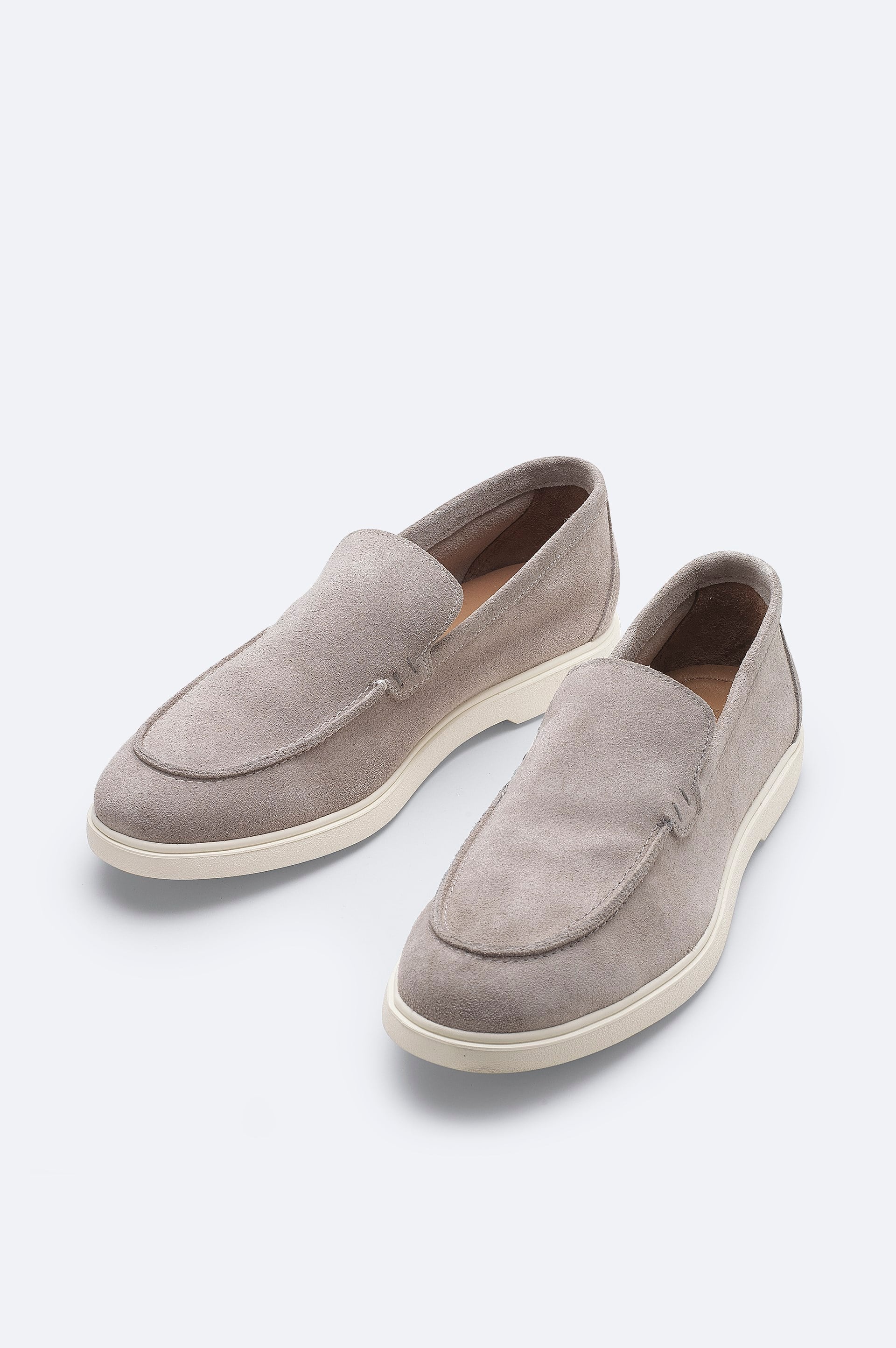 AVVA Taş %100 Süet Hafif Loafer Ayakkabı görsel 5