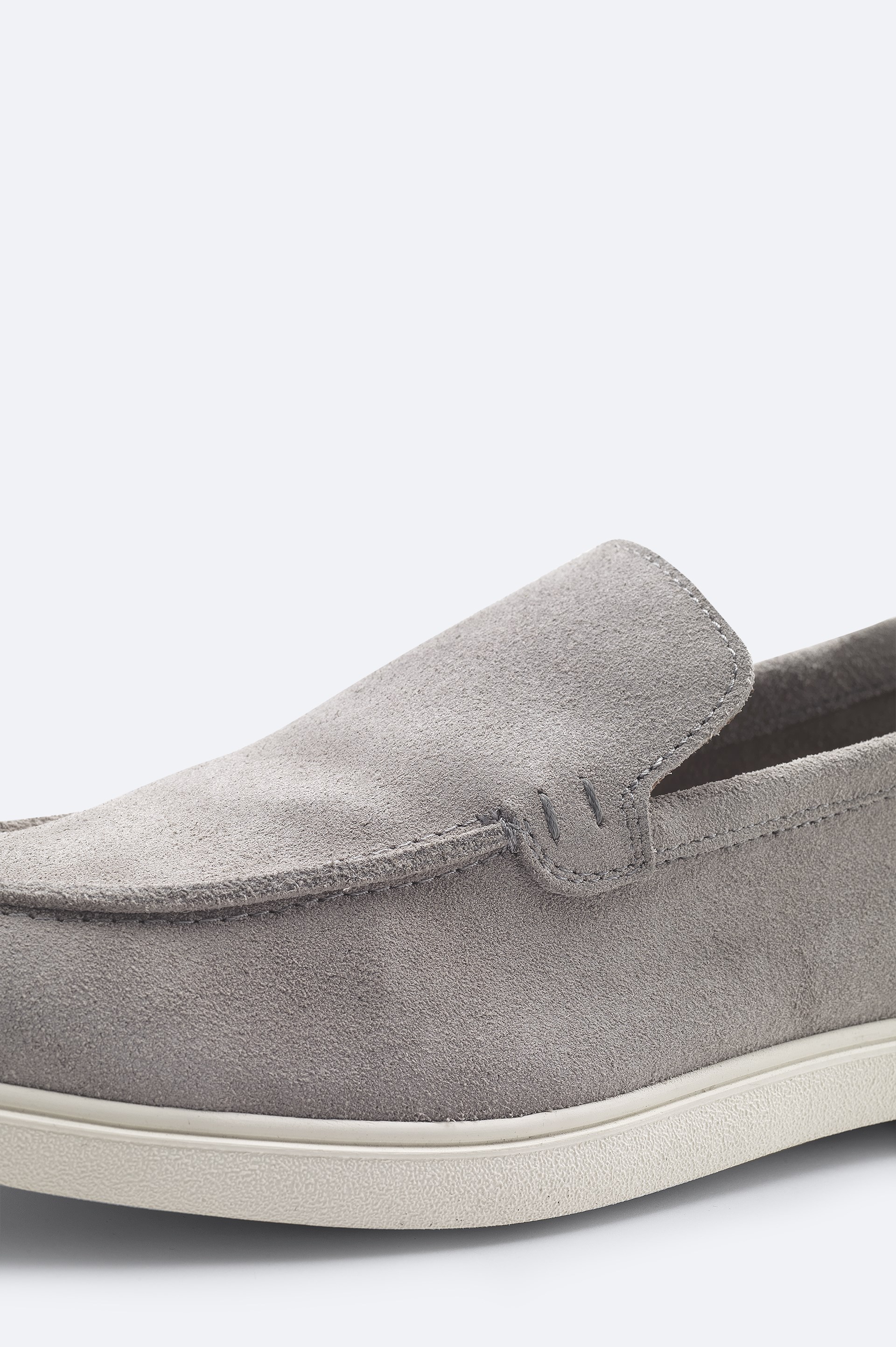 AVVA Taş %100 Süet Hafif Loafer Ayakkabı görsel 2