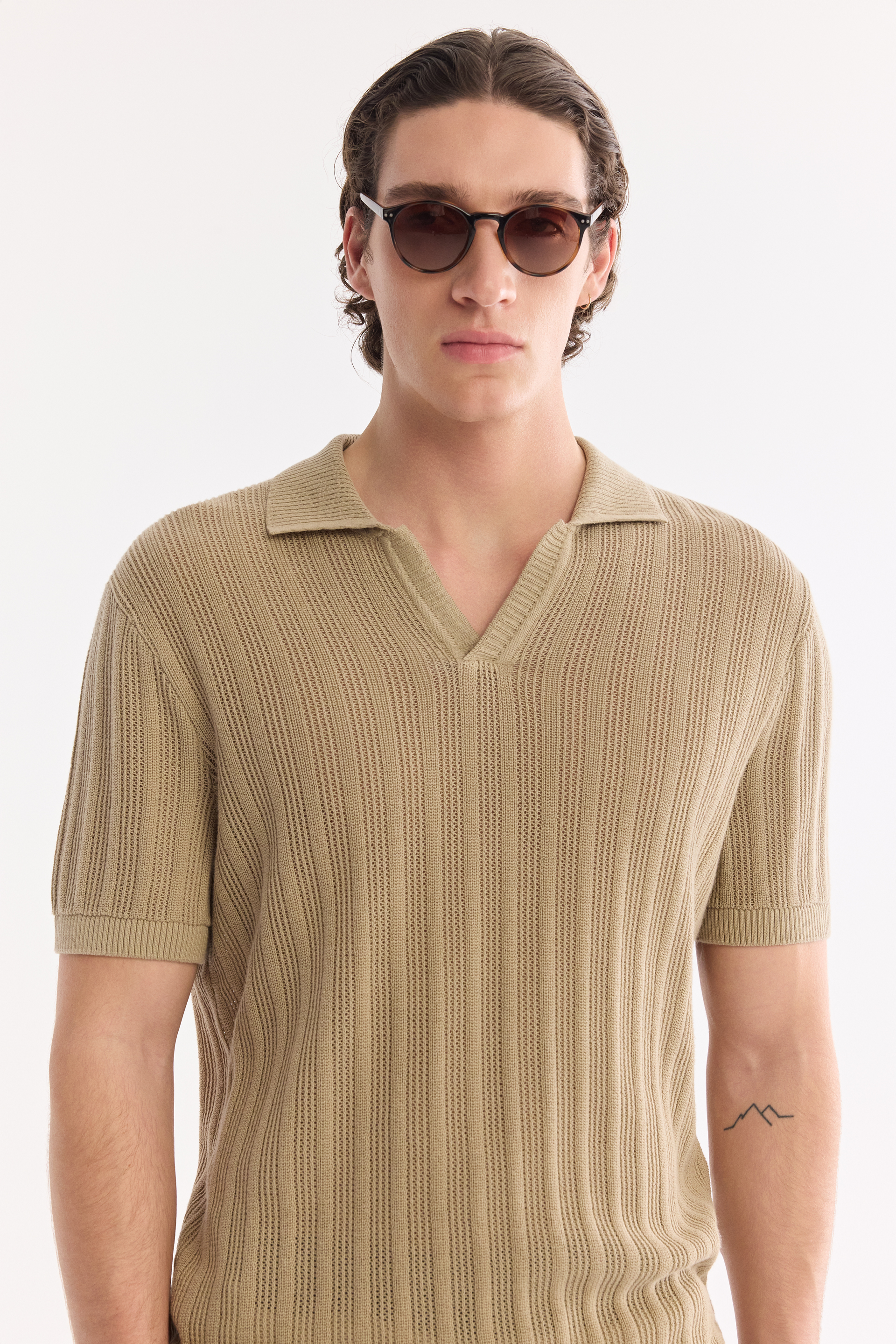 AVVA Vizon Polo Yaka %100 Pamuk Soft Touch Triko T-Shirt görsel 5