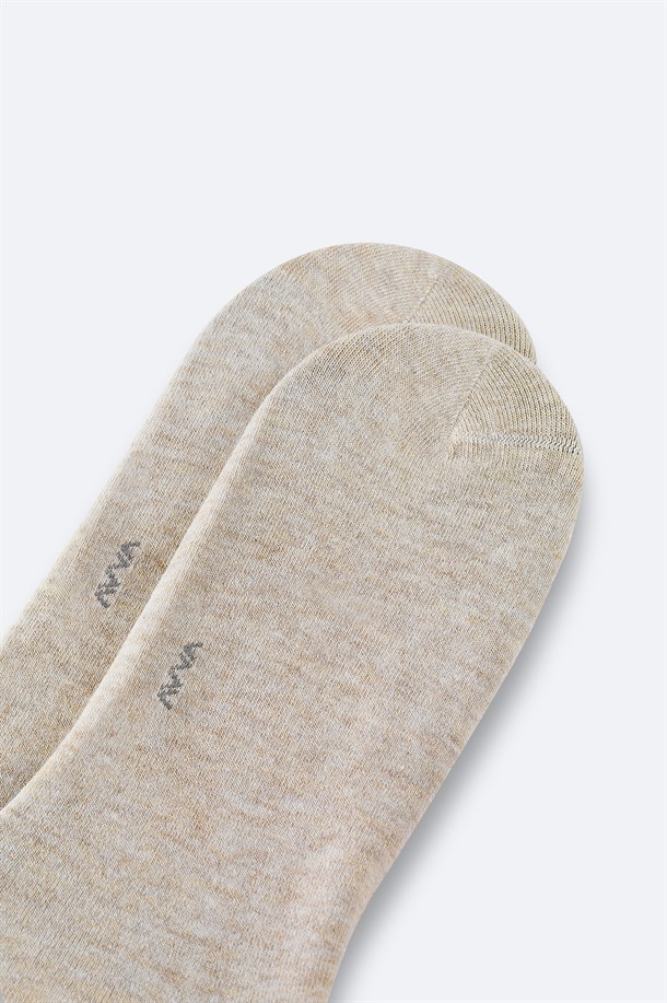 Açık Bej Patik Çorap