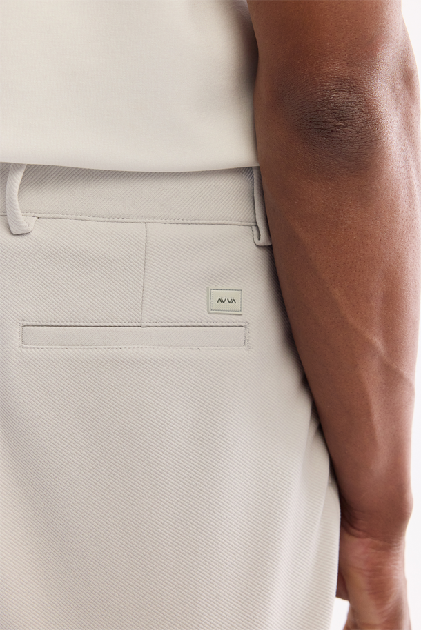 Açık Gri Klasik Bel Pamuklu Elastan Chino Pantolon